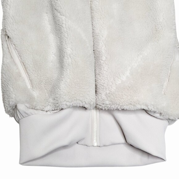 Alo Yoga Foxy Sherpa Ivory Hooded Fleece Jacket Size XS - Picture 7 of 13